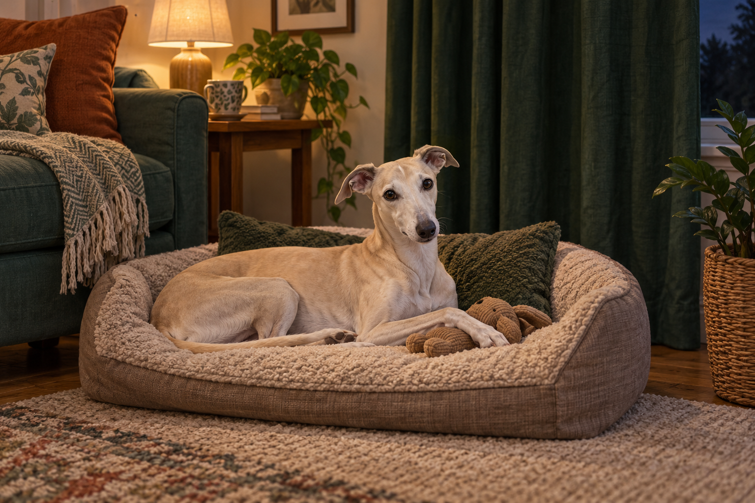 Illustrative dog-care image for Prepare your dog for fireworks season: a calm October checklist
